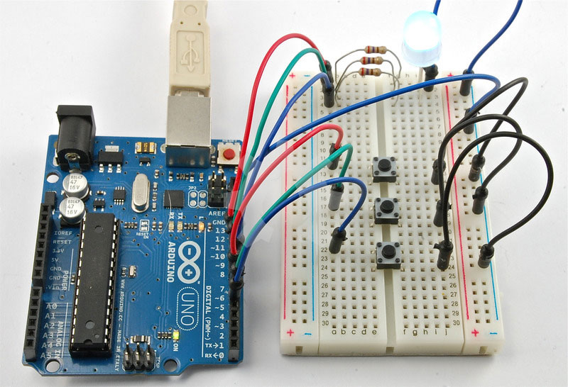 Gambar Arduino dan Breadboard