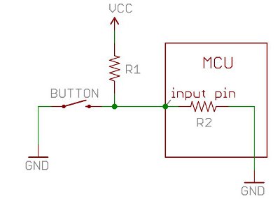 Pull-Up Resistor dan Internal Resistor sebagai pembagi tegangan