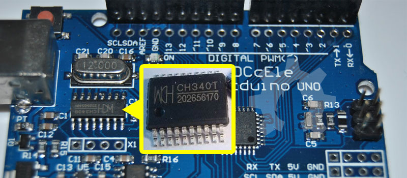 Arduino Uno dengan Chip CH340