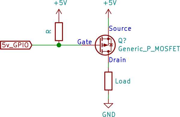 High Side P-Channel MOSFET