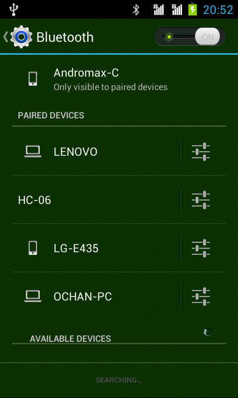 Gambar 4. Lenovo Paired Devices