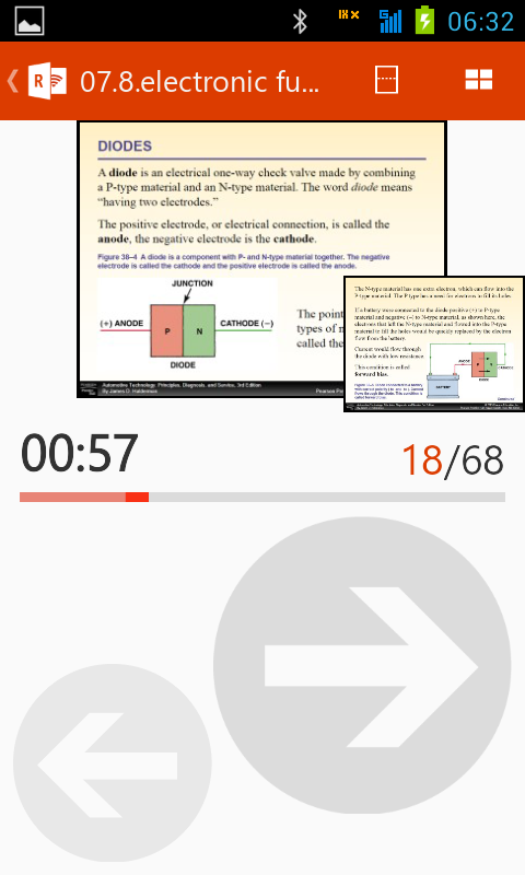 Gambar 7. Tampilan Presentasi pada Android